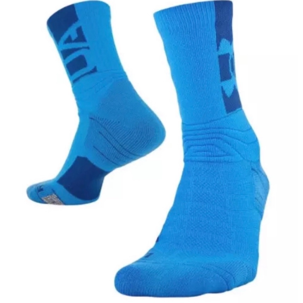 Under Armour Playmaker Crew Socks - Unisex - NWT - Electric Blue - Men’s 4-8